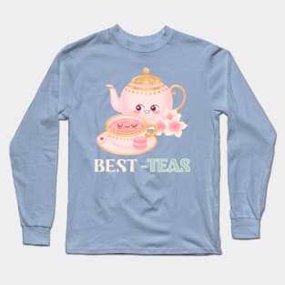 Tea Time Cute Kawaii Tea Lover Tea Party Long Sleeve T-Shirt